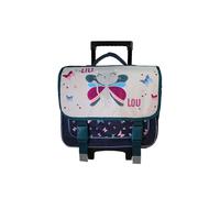 Cartable À Roulettes 2 Compartiments Lili Lou Fée & Papillons - 38 Cm Beige M