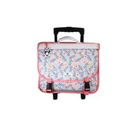 Cartable à roulettes 38 cm fille POL FOX HAPPY BLUSH Réversible avec 2 compartiments ? Primaire ? Rose à motif fleur