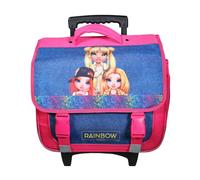 Cartable à roulettes 38 cm rainbow high multicolore