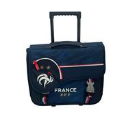 Cartable à roulettes FFF Equipe de France 41cm 2compartiments bleu