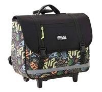 Cartable À Roulettes Garçon À 2 Compartiments - 38 Cm Noir TU