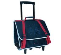 Cartable À Roulettes Garçon Deux Compartiments Ikks Pilot 38 Cm Bleu / Rouge TU
