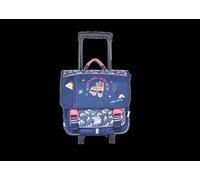 Cartable à roulettes - KIP - KIP ROLLER - 38 cm - 2 compartiments - Gris Bleu