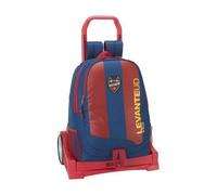Cartable à roulettes - Levante U.D. - Evolution - Bleu - Rouge Grenat - Primaire