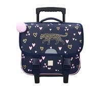 Cartable à roulettes MILKY KISS Heart of Gold 38 cm tigre