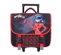 Cartable à roulettes MIRACULOUS 41cm 2 compartiments noir