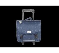 Cartable à roulettes - POL FOX - STAR BLUE - 38 cm - Rabat réversible - Polyester 300 D