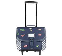 Cartable À Roulettes Polyester Recyclé Matheo 38 Cm Bleu / Blanc TU