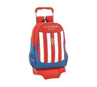 Cartable à roulettes Real Sporting de Gijón Blanc Rouge - Enfant - Real Sporting de Gijón
