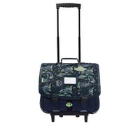 Tann's - Cartable à roulettes 41cm Ilyès - Imprimé Espace et fusées - Cartable Trolley garçon 2 Soufflets - CE2 CM1 CM2