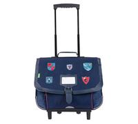 Tann's – Cartable à roulettes Lancelot 38 cm (38×37×20 cm) Bleu