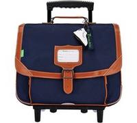 Cartable à roulettes TANN'S Les Signatures Camille 38cm 2 compartiments Bleu Marine Bleu G