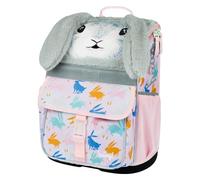 Cartable Baagl pour fille de 1ère classe - Sac à dos ergonomique pour enfants - Sac à dos d'école avec sangle de poitrine - Cartable d'école primaire, Lapin, 17 cm x 28 cm x 37 cm