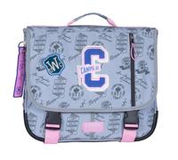 Cartable Scolaire Fille 2 Compartiments Dos Renforcé Camps Girl 38 Cm Gris / Rose / Bleu TU
