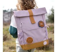 LÄSSIG Sac à dos enfant Rolltop Little Gang – 12 L hydrofuge avec sangle de poitrine – Mauve