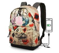 Cartable - DC Comics - Harley Quinn - Beige - 42x30x20 cm - Mixte - Primaire