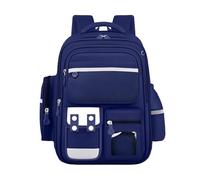 Cartable d'enfant - Sac À Dos Grande Capacité pour Enfants Idéal pour Les Élèves du Primaire Léger Et Durable Il Est Doté De Bretelles Confortables (Dark Blue S)