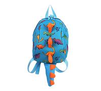 Cartable d'enfant - Saison Scolaire Étudiant Sac À Dos Enfants Mignon Drôle Queue Dinosaure Motif Fermeture Éclair Dessin Animé Sac (Blue One Size)