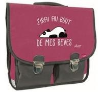 Cartable dos Quo Vadis Vintage Shaman Girl 38 cm Rose et Gris Rose et Gris G