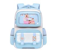 Cartable Écolier Primaire Léger Sac À Dos Collégien Grande Compartiments Rangement Optimisé Matériau Imperméable Résistant Usage Quotidien Scolaire Transport Confortable (Sky Blue, One Size)