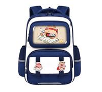 Cartable Écolier Primaire Léger Sac À Dos Collégien Grande Compartiments Rangement Optimisé Matériau Imperméable Résistant Usage Quotidien Scolaire Transport Confortable (Dark Blue, One Size)
