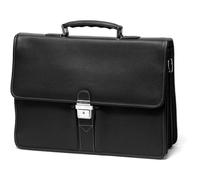 Cartable en cuir de vachette grainé noir pour homme - GERARD HENON GH 2928