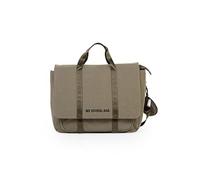 Cartable enfant "My School Bag", kaki, 2 compartiments, bretelles réglables, pochette isotherme et housse de pluie.