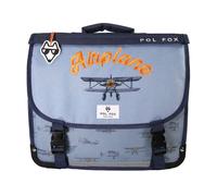 Cartable enfant Pol Fox Airplane Bleu 35 cm