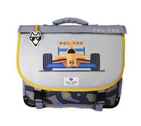 Cartable enfant Pol Fox Race Gris 38x14x32 cm