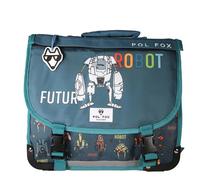 Cartable enfant Pol Fox Robot Bleu 38x14x32 cm