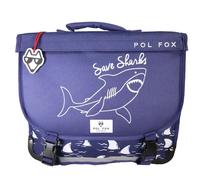 Cartable enfant Pol Fox Shark Bleu 38x14x32 cm