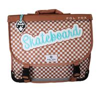Cartable enfant Pol Fox Skate Marron 38x14x32 cm