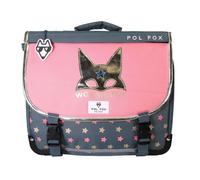 Cartable enfant Pol Fox Wonder Fox Glitter - Gris - 38 cm