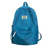 Cartable Femme Élégant pour Lycée et Université avec Grande Capacité et Style Japonais Double Bandoulière Sac à Dos Polyvalent Nouveau (Blue, One Size)
