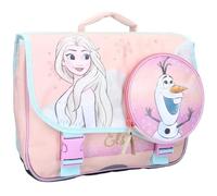 Cartable - FROZEN - Reine des Neiges - 38 CM - 2 Compartiments - Mixte - Rose