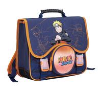Cartable Garçon Naruto Imprimé Shippuden - 2 Compartiments - 38 Cm Bleu / Orange / Noir TU