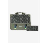 Cartable garçon personnalisable kaki TU