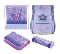 Cartable - HERLITZ - LOOP PLUS - Motifs Papillons - Violet - Enfant Fille