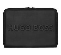 Cartable - HUGO BOSS - Label Writing Set L - Noir - Polyuréthane - Zippée