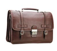Cartable Katana Cuir De Vachette Gras 3 Soufflets K 31039