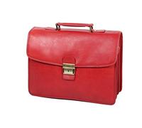 Cartable Katana Cuir de Vachette gras K31033 - Rouge Rouge