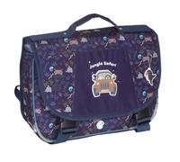 Cartable - KID'ABORD - Jungle Safari - 36cm - Bleu marine - Leds éclairantes en mouvement