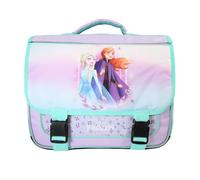 Bagtrotter - Cartable Scolaire 38 cm - Disney La Reine des Neiges - Violet - Rabat Réversible, 2 Compartiments, Dos & Bretelles Matelassés, Fond Renforcé - Primaire - Licence Officielle Disney Frozen
