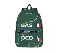 Cartable léger et formidable, style rétro, lavable, style alpin F1, ideal pour la maternelle ou l'anniversaire. Noir