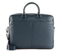 Cartable - MANDARINA DUCK - Mellow Urban Briefcase - Cuir de veau - Bleu - 38x30x8 cm