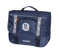 Cartable Messenger Garçon Camps 38 Cm 2 Compartiments Bandes Réfléchissantes Bleu / Blanc TU