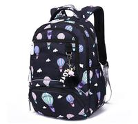 cartable mignon étudiant école sac à dos imprimé sac à dos étanche école primaire livre sacs pour adolescentes enfants Black ballon