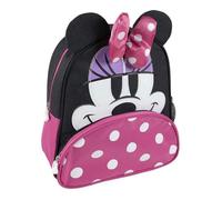 Cartable - Minnie Mouse - Rose - 25,5 x 30 x 10 cm - 90% Polyester - Zippée