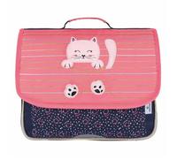 Cartable OBERTHUR Châton 35cm corail et marine