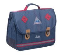 Cartable - Poids Plume - Marine - 35 cm - 2 Compartiments - Décor Imprimé Allover